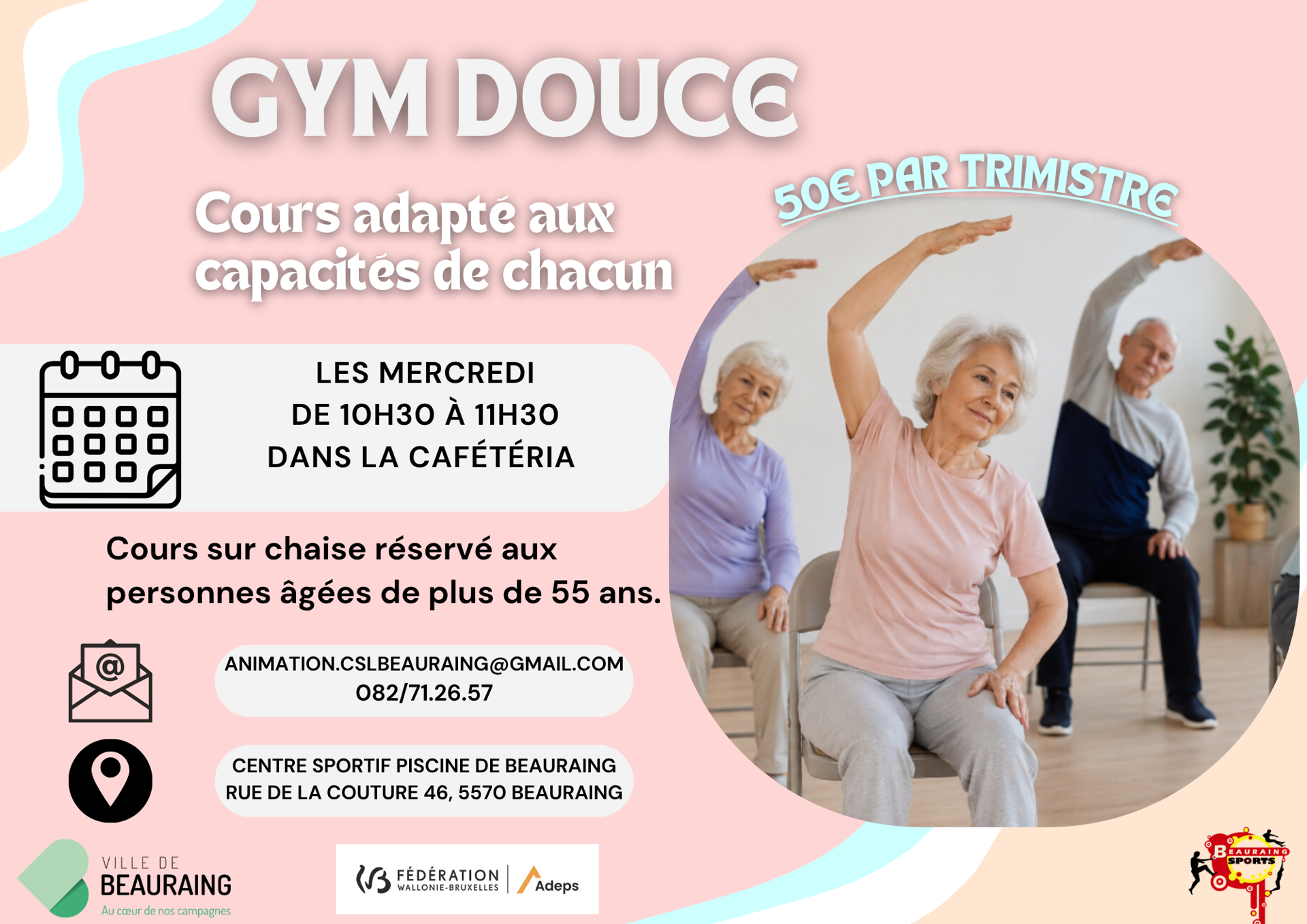 Gym douce (plus de 55 ans)